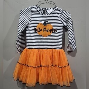 Girls Pumpkin Dress